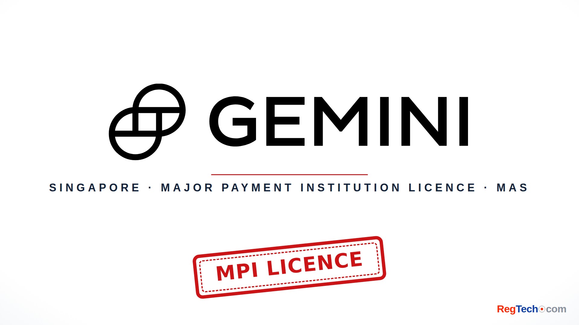 Gemini Secures Singapore Major Payment Institution Licence from MAS